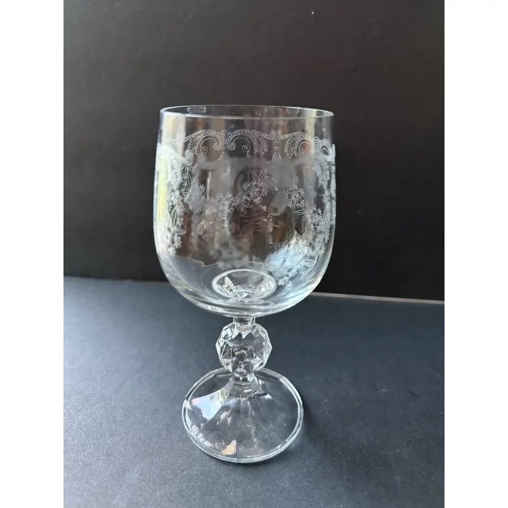 Vtg Cascade Czech Crystal Bohemia Cordial Wine Cocktail Glasses Set (5) Barware